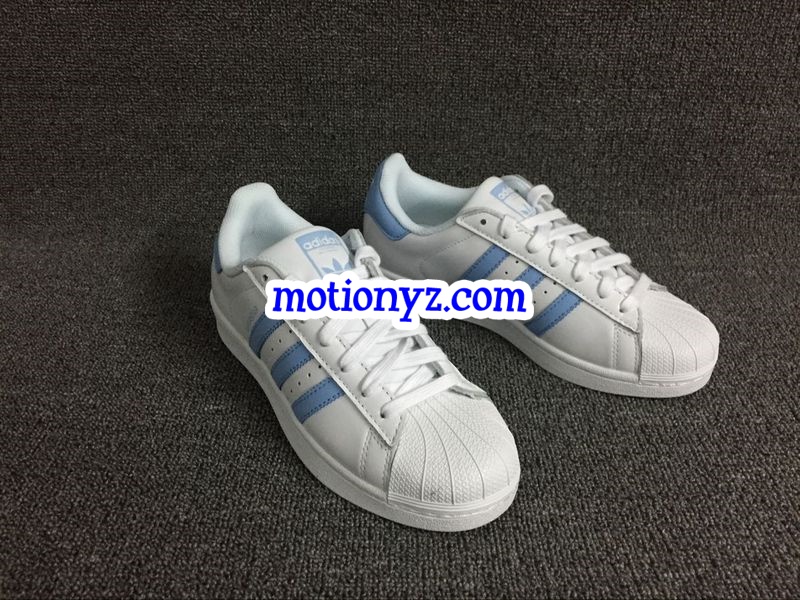 Adidas Superstar Light Blue Stripes